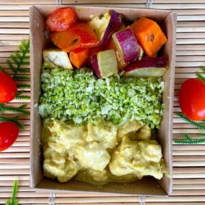 FRANGO AO MOLHO DE MOSTARDA E MEL C/ MIX DE LEGUMES (300g)