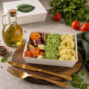FRANGO AO MOLHO DE MOSTARDA E MEL C/ MIX DE LEGUMES (350g)