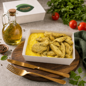 ISCA DE FRANGO E PURÊ DE MANDIOQUINHA (450g)